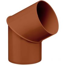 Inefa - Regenrohrbogen 60 Grad Für Fallrohr, Pvc Verbindungsstück Dachrinnenzubehör, Einfache Montage, Made In Germany - Dn75 / 75mm Braun