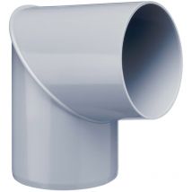 Inefa - Fallrohrbogen 80 Grad, Verbindungsstück Dachrinnenzubehör, Einfache Steckmontage, Made In Germany - Dn75 / 75mm Grau