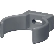 Rohrschelle Clip, pvc-u Fallrohrschelle, Dachrinnenzubehör, einfache Montage, Made in Germany - DN75 / 75mm, 25 Stück Anthrazit - Inefa