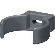 Inefa - Rohrschelle Clip, pvc-u Fallrohrschelle, Dachrinnenzubehör, einfache Montage, Made in Germany - DN75 / 75mm, 1 Stück Anthrazit