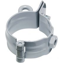 Inefa - Rohrschelle mit Gewinde allrohrschelle verzinkt, Dachrinnenzubehör, einfache Montage, Made in Germany - DN100 / 100mm, 1 Stück Grau