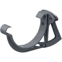 Support de panneau frontal, ajustable, pour gouttière demi-ronde Support de gouttière en pvc-u, Made in Germany - nw 100, 1 pce. Anthracite - Inefa