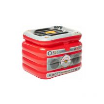 Rose - Inflatable Cool Box, Floating Cool Box with Jukebox Design, Pool Party Accessories, Red