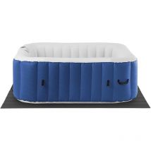 Uniprodo - Inflatable Hot Tub Outdoor Inflatable Spa Garden 6 Ppl 900L 130 Jets Blue/White