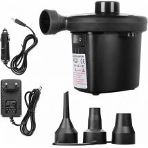 Volavo - Inflator Electric Air Pump, 2 in 1 Electric Deflator, Fast Portable Air Pump, Electric Inflator with 3 Nozzles for Air Mattress, Suitable