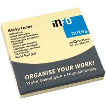 Info Notes 75x75mm 100 bl gelb