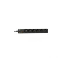 Infosec - Multiprise parafoudre 6 prises S6 noir line ii (61296)