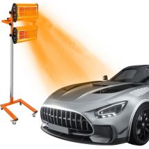 Infrared Paint Curing Lamp, 2 x 1000W Infrared Dryer with Timer, Dryer Heater Short Wave Body Panel Curing Light Car Baking Paint Tool for Automotive