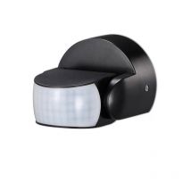 Infrarot-Wandbewegungsmelder IP65 Schwarz
