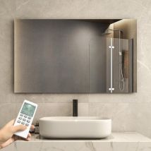 Byecold - Infrarotheizung Spiegel mit Thermostat 580 Watt - Spiegelheizung Infrarot - Infrarot Wandheizung mit Fernbedienung - Elektroheizung