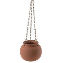 Aromatopf aus Terrakotta inkl Kette Saunazubehör W4416 - Infraworld