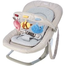 Inglesina Lounge Butter Schaukelstuhl, 3 Positionen Verstellbar, Musikbox Mit 3 Melodien, Spielbügel, Einsatz Inklusive, 0-9 Kg