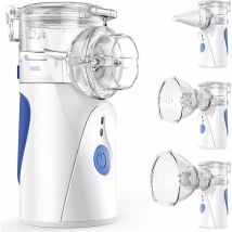 Tumalagia - Inhalador, Inhalador con función de autolimpieza, Inhalador nebulizador con boquilla y mascarilla para niños y adultos, Portátil y