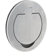 Protec - Prise de sol étanche IP55 16A 2P+T - métal brossé - Initiale
