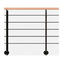 Kordo - initio - Kit garde-corps 2m prêt à poser en aluminium