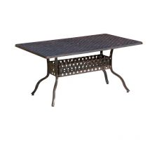 Gartentisch Alu-Guss bronze Terrassentisch Form/Größe nach Wahl 120x80x74 cm - Inko