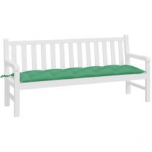 Coussin matelas assise dossier pour banc de balancelle jardin grand confort en Tissu 180x50x7 cm Vert - Inlife