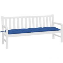 Coussin matelas assise dossier pour banc de balancelle jardin grand confort en Tissu 180x50x7 cm Bleu - Inlife