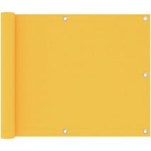 Brise vue pour balcon - Brise vent Écran de jardin Jaune 75x300 cm Tissu Oxford BV829175 - BonneVie