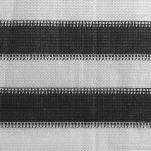 Cran de balcon pehd Anthracite et blanc 120x500 cm - Inlife
