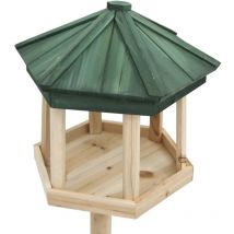 Mangeoire à oiseaux Bois de sapin sur pied 33x106 cm - Inlife