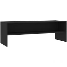 Inlife - Meuble tv Noir 120 x 40 x 40 cm Aggloméré