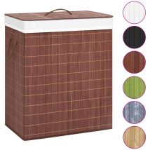 Panier à linge Bambou Marron 100 l - Inlife