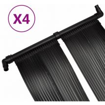 Hommoo - inlife Panneaux solaires de chauffage de piscine 4 pcs 80x620 cm