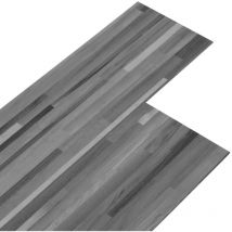 Devenirriche - inlife Planches de plancher pvc 5,26 m² 2 mm Gris rayé