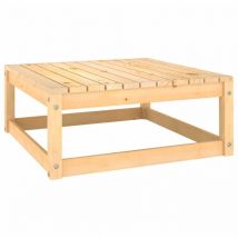Inlife - Repose-pieds de jardin avec coussins 2 pcs Bois de pin solide