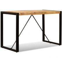 Abcrital - inlife Table de salle à manger Bois de manguier brut 120 cm