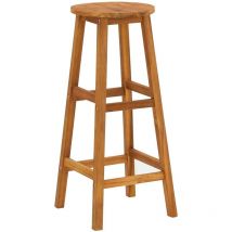 Inlife - Tabourets de bar 4 pcs Bois d'acacia solide