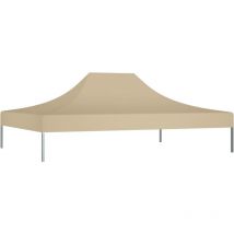 Inlife - Toit de tente de réception 4,5x3 m Beige 270 g/m²