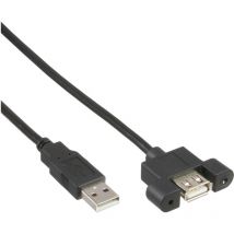 InLine 33440E - Cable USB (0,60 m, 480 Mbit/s, Beige)