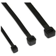 Inline - 59963G Clip Schwarz - Kabelclip (Schwarz, 10 cm, 2,5 mm, 100 Stück)