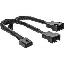 Inline - 33328y intérieur 4-Pin pwm 2 x 4-Pin pwm Noir Câble d'alimentation (33328Y)