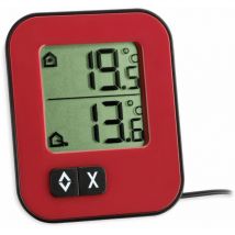 Innen-/Außenthermometer Moxx, 30.1043.05, rot/schwarz - TFA
