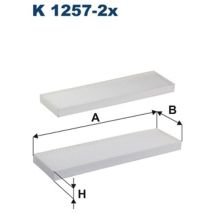 Innenraumfilter K12572X – 288 mm – 80 mm – 18 mm – FILTRON