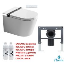 Inodoro Japonés Wc Smart Suspendido Nashi Ianna, Secado Ultrarápido, Anti-Olor, Silencioso, No Necesita Depósito Ni Presión De Agua