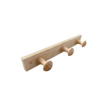 Porte-manteau bois de pin 3 têtes – Mobilier d'intérieur – Matières, Largeur, Longueur, Hauteur, Charge maximale