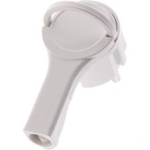 Scheda elettrica maschio 2 poli + Terra 16A extrapiano - bianco