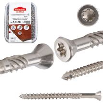 Boden- und Terrassenschrauben inox A2 wn 5,0x060