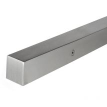 Inoxlm Corrimano quadro 40x40 mm in acciaio inox aisi 304 con finitura'satinata' Corrimano acciaio inox made in Italy Corrimano fai da te Corrimano