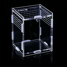 Héloise - Insect Feeding Box, Transparent Acrylic Breeding Case, Acrylic Reptiles Box, Acrylic Habitat Terrarium, for Reptiles, Spide, Lizard,
