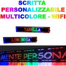 Trade Shop - Insegna Luminosa Led Scritta Personalizada Steel 100 x 20 Cm -