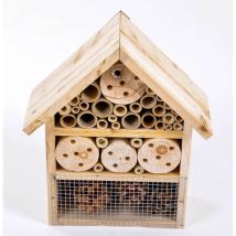Insektenhotel Holz,bambus Und Zapfen Grüner Jan - Natur