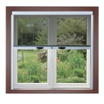 Capaldo Fliegengitter für Fenster – 80 × 160 cm – mit Soft-Close-Bremse – weiß – einfache Montage – langlebig und pflegeleicht