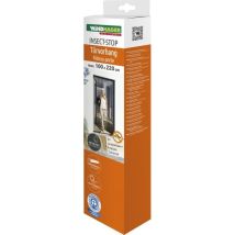 Fliegengitter Türvorhang – 100x220 cm – Polyester – anthrazit – waschbar bei 30 °C