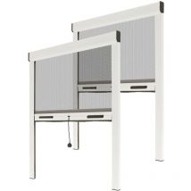 Angebot Insektenschutzrollo 2er Set - B 1500 Mm X H 1600 Mm - Aluminium - Weiß - Zuschneidbar