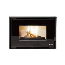 Insert à bois avec option prise d'air Eva Calor Giorgio 11 kW Sans kit air - Sans socle - Avec kit pour une ventilation frontale